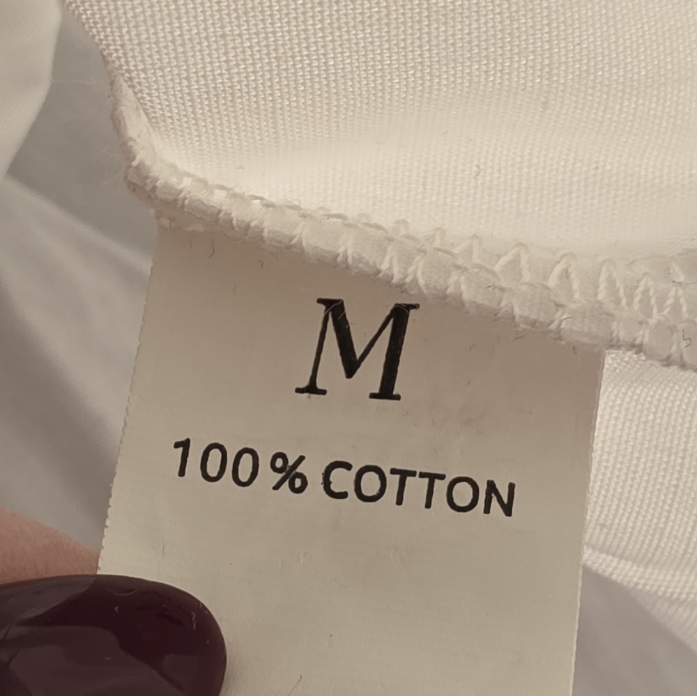 NEW White Bow Tied Sleeveless Peplum Size M Ruffle Hem Top CC-1510 - Picture 6 of 9